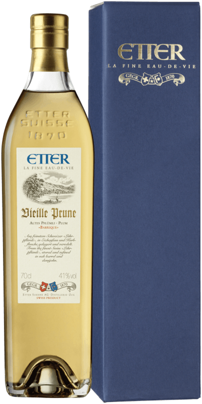 Etter Vieille Prune «Barrique» La Fine eau de vie 41% vol. En Etui - Photo 1
